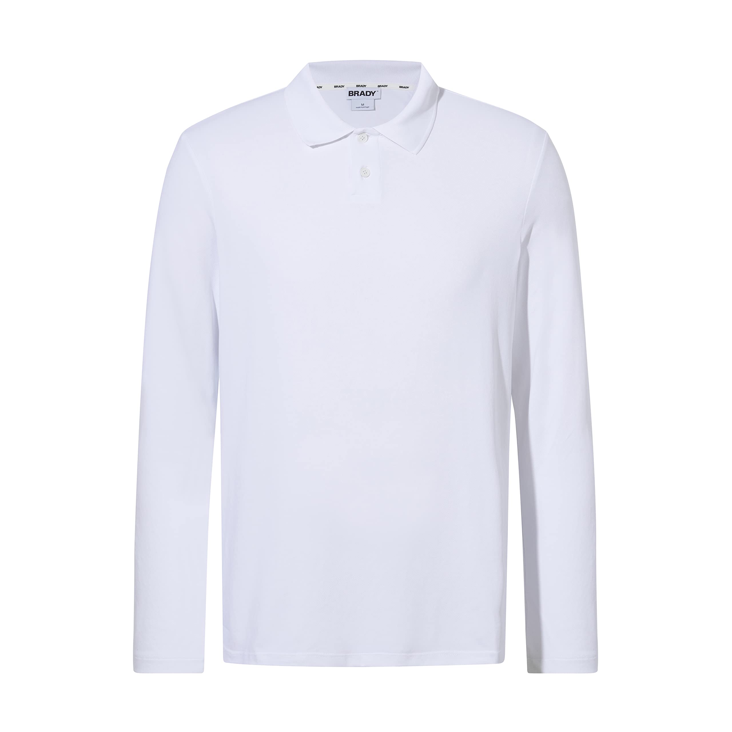 Brady Men's Performance Polo Shirt - Long Sleeve Moisture-Wicking Zero Hydro Yarn for Golf, Work & Outdoor Activities