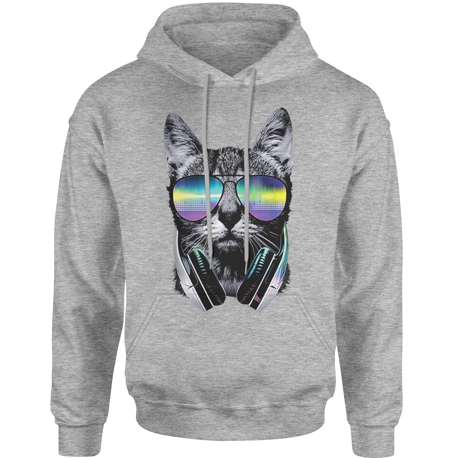 Cool Cat DJ with Headphones Unisex Hoodie for Men & Women - Perfect for Music Lovers, Streetwear & Casual Outfits