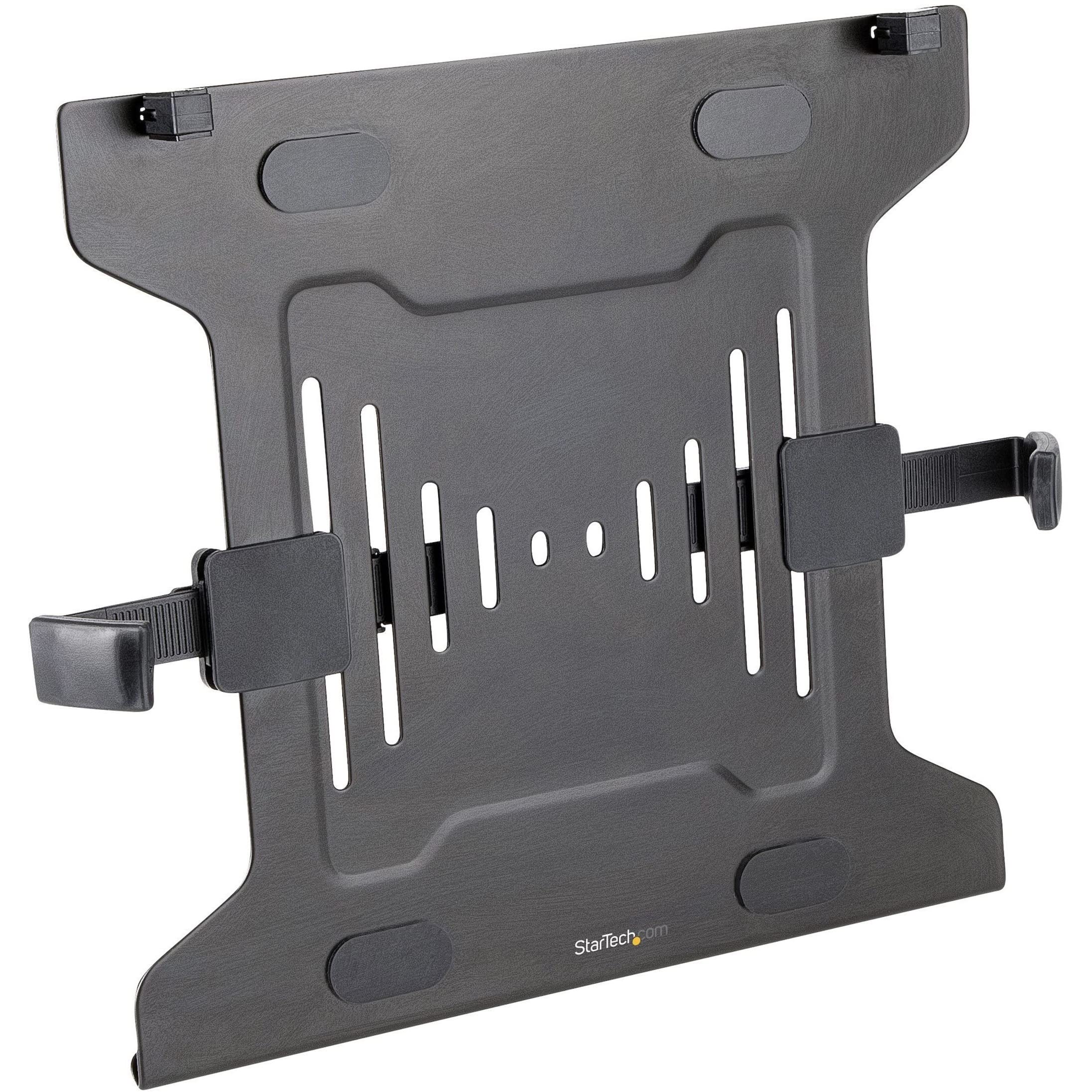 StarTech.com Adjustable VESA Laptop Tray - Universal 75x75 & 100x100 VESA Mount - Ventilated Notebook Holder for 4.5kg/9.9lb Laptops - Compatible with Monitor Desk Mounts & Stands - Perfect for Home Office & Workspace Ergonomics (Laptop-ARM-Tray)