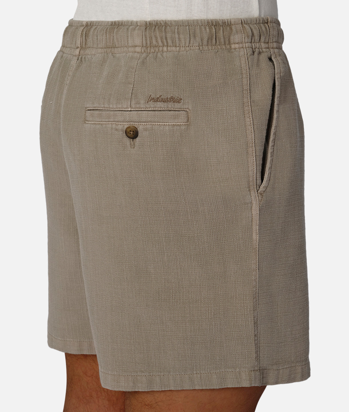 **Mallorca Shorts for Men - Comfortable Casual Linen Pants in Fawn - Perfect for Summer, Travel & Relaxation**