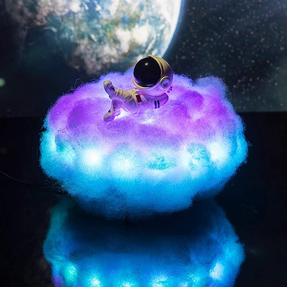 Faruxue Astronaut Night Light - 16 Color Changing LED Cloud Lamp with Remote Control, Kids Bedroom Decor, Creative Birthday Gift for Boys & Girls | Perfect for Bedtime, Nursery, and Space-Themed Rooms