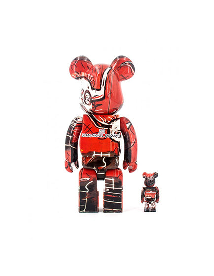 BEARBRICK BASQUIAT #5 100% & 400% Collectible Art Figure Set - Limited Edition Vinyl Toy for Display, Gift & Home Decor