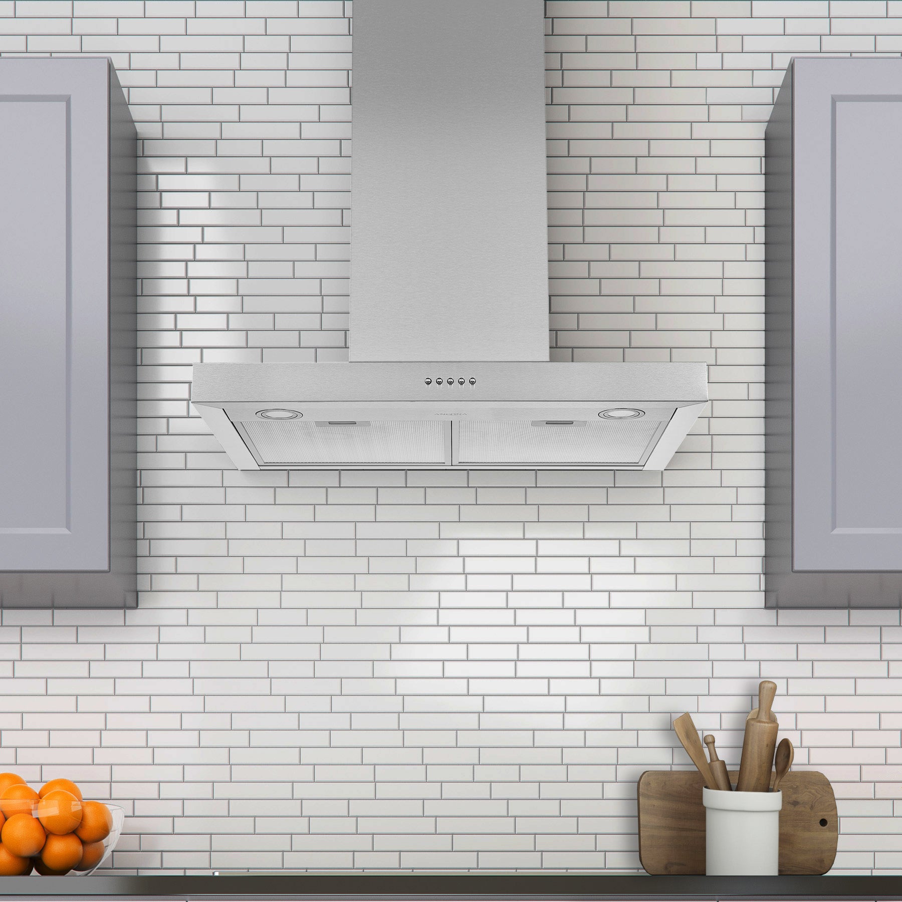 30 Inch Stainless Steel Convertible Wall Mount Range Hood - Powerful Kitchen Ventilation for Cooking, Grilling & Baking | Modern & Durable Design