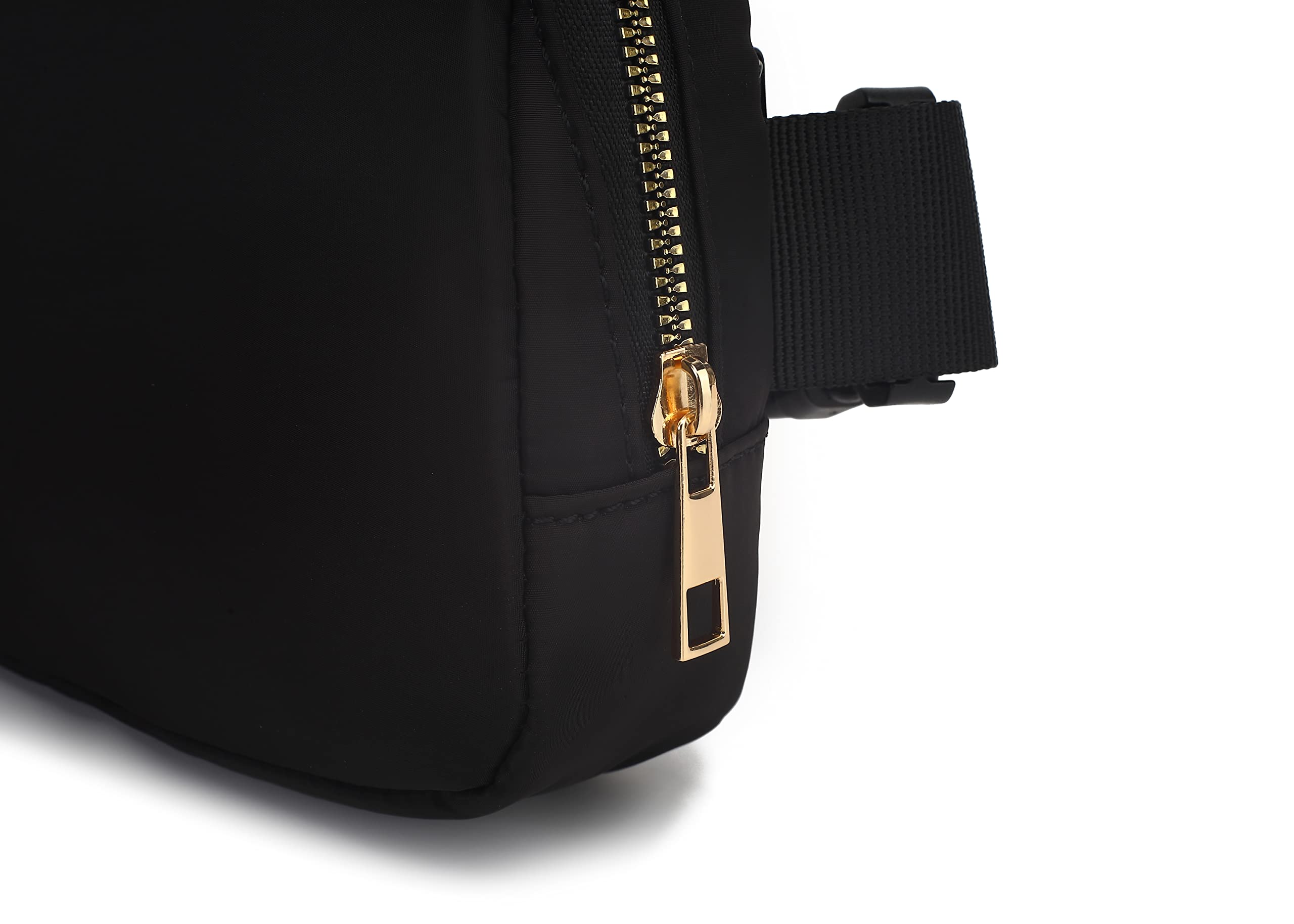 Waterproof Fanny Pack for Women & Kids - Adjustable Waist Bag, Mini Crossbody Belt Bag with Strap - Perfect for Running, Travel & Outdoor Activities (Black)