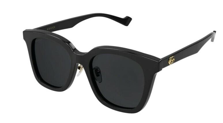 Gucci GG 1000SK 001 Black & Gray Square Sunglasses for Women - Stylish Full Rim Designer Shades for Outdoor, Beach & Fashion Accessories