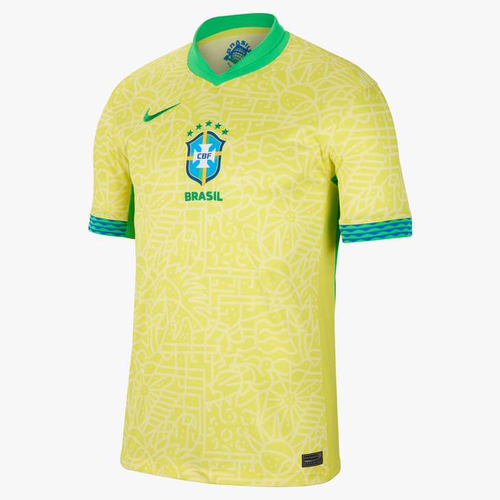 Nike Brazil 2024/25 Home Men's Soccer Jersey - Authentic Football Shirt for Fans & Players - Perfect for Matchdays, Training & Casual Wear