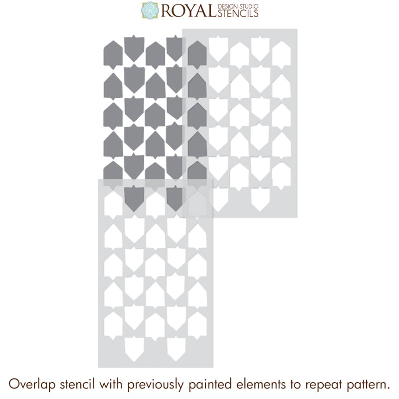 Emblematic Furniture Stencil - DIY Wood Decor Template for Cabinets, Tables & Home Projects | Perfect for Upcycling, Crafts & Custom Furniture Design