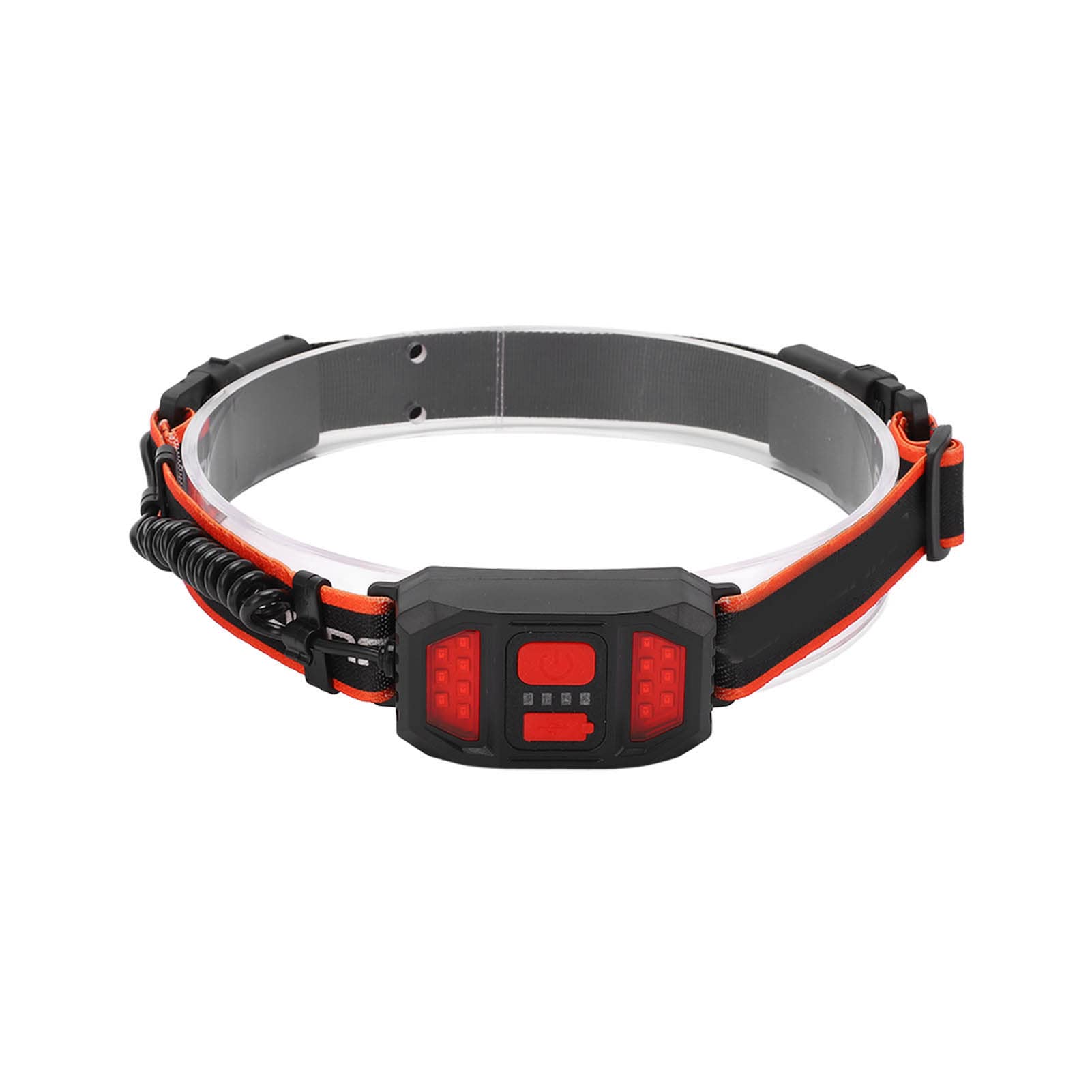 Rechargeable USB LED Headlamp - Adjustable Headlight with Elastic Band for Camping, Hiking, Running & Outdoor Activities