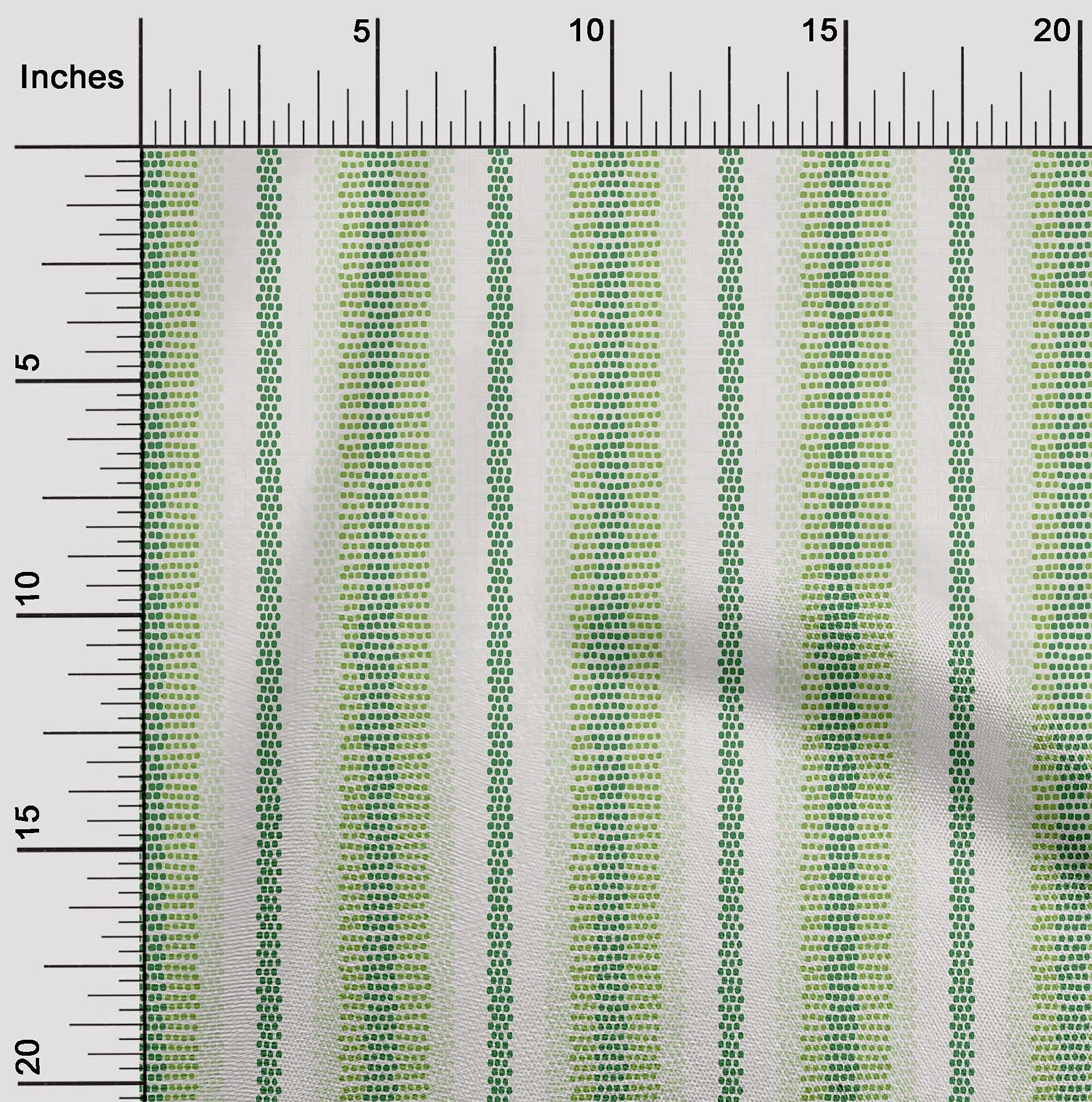 oneOone Velvet Green Fabric Stripe - 58 Inch Wide Printed Sewing Fabric by The Yard for DIY Clothing, Dresses, Curtains & Home Decor Projects