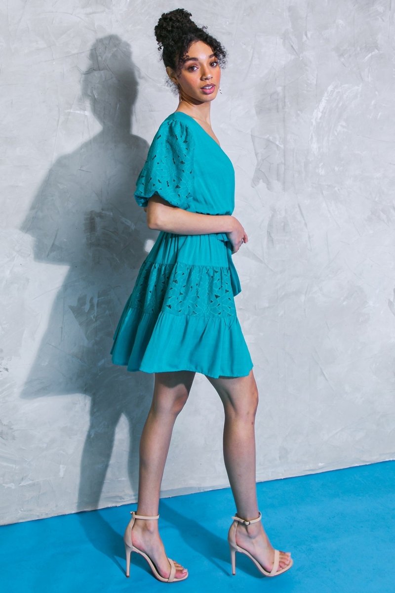 Elegant Woven Mini Dress for Women - Perfect for Weddings, Parties & Date Nights