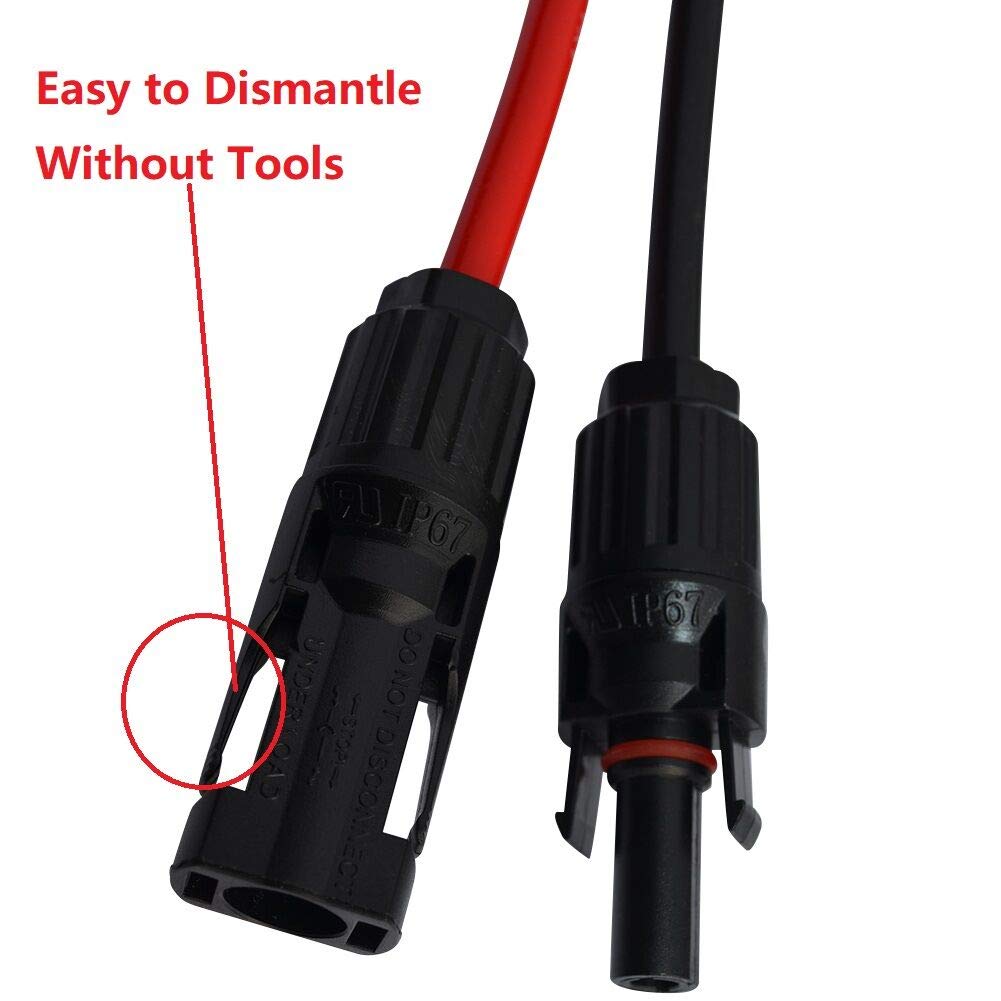 Solar Charge Cable with XT60 Connector - 10Ft Solar Panel Adapter for LiPo Battery Packs, EcoFlow DELTA Portable Power Station & Solar Generators - Perfect for Outdoor Camping, RV Trips & Emergency Power Backup