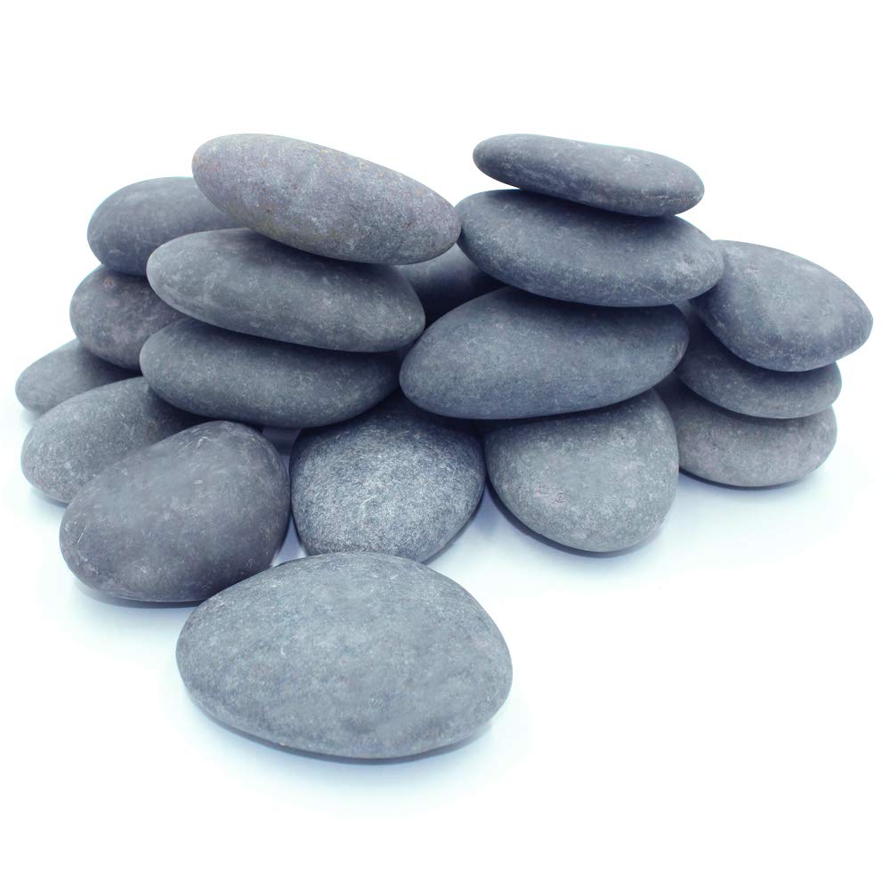 Extra Large River Rocks for Painting – 20 Big Flat Smooth Stones (3.5”-5”), 12-14 LB Craft Rocks for Rock Painting, Kindness Stones, DIY Art Supplies for Adults & Kids – Perfect for Garden Decor, Home Crafts, and Outdoor Activities