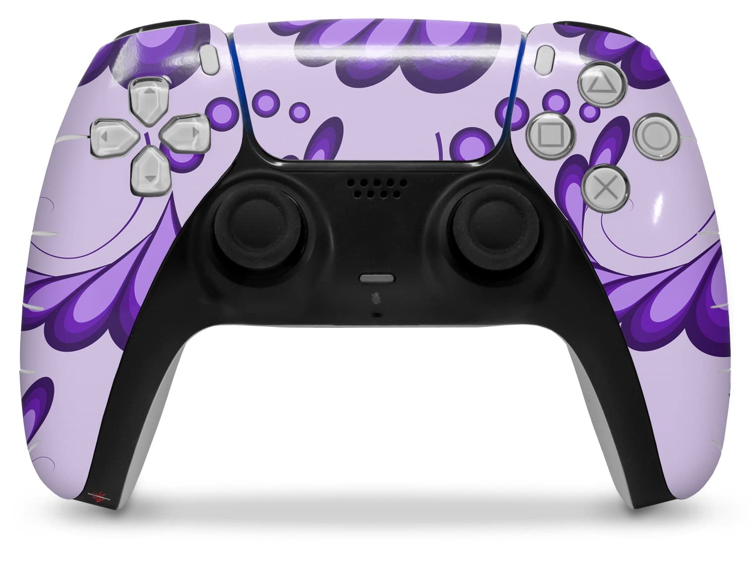 PS5 DualSense Controller Skin Wrap - Petals Purple for Gaming Protection