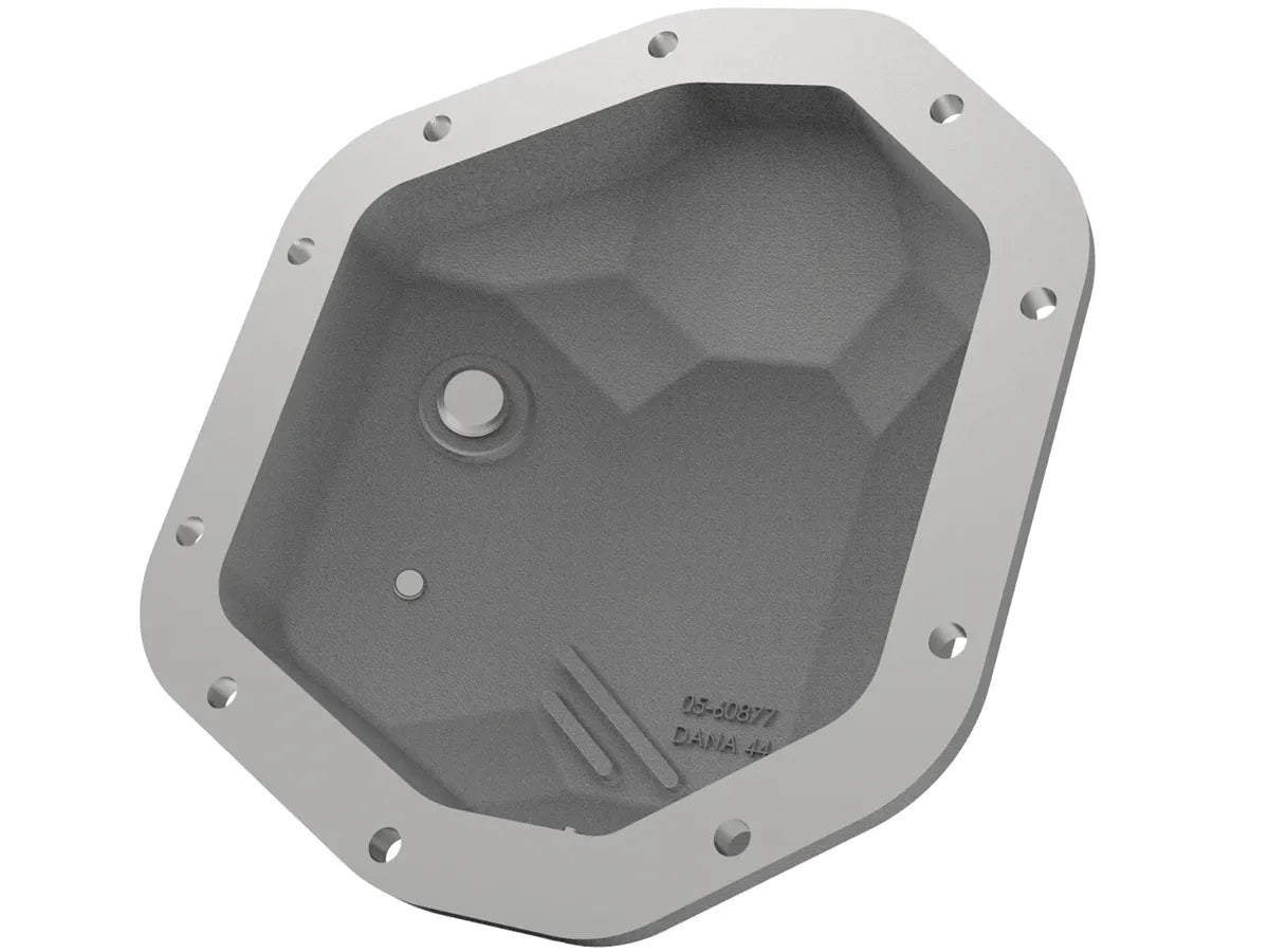 AFE Street Series Differential Cover (Raw w/Machined Fins) for Jeep Wrangler TJ & JK 1997-2018 with Dana 44 Axle - Heavy Duty Off-Road Protection for Rock Crawling & Trail Riding