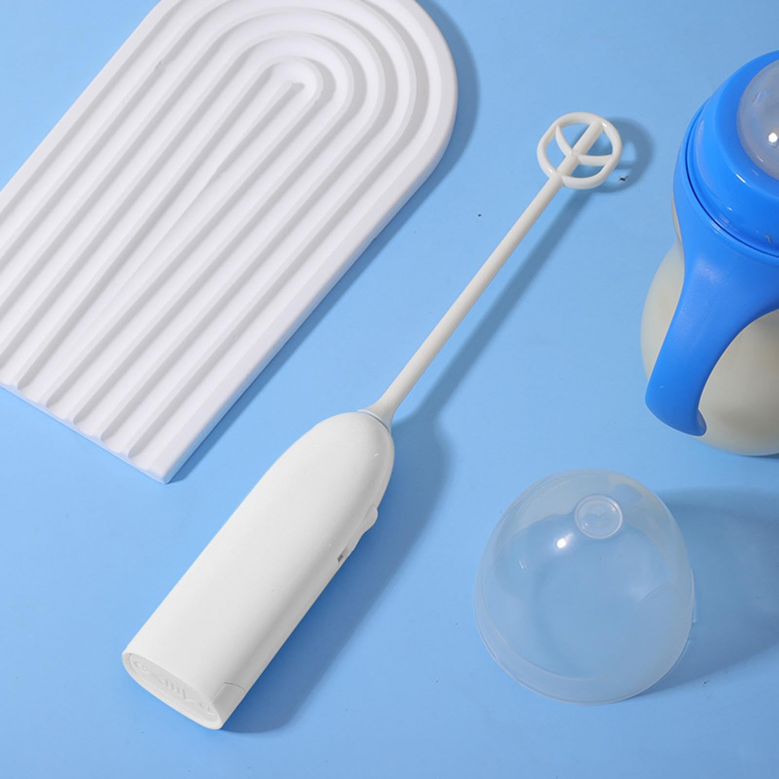 2024 Baby Formula Mixer - Handheld Electric Formula Stirrer | Battery Operated Powder Drink Mixer for Infants | Ultra Fast Electric Drink Mixer & Frother Wand | Matcha & Protein Powder Blender for Toddlers | Perfect for Baby Bottles, Travel & Quick Meal Prep