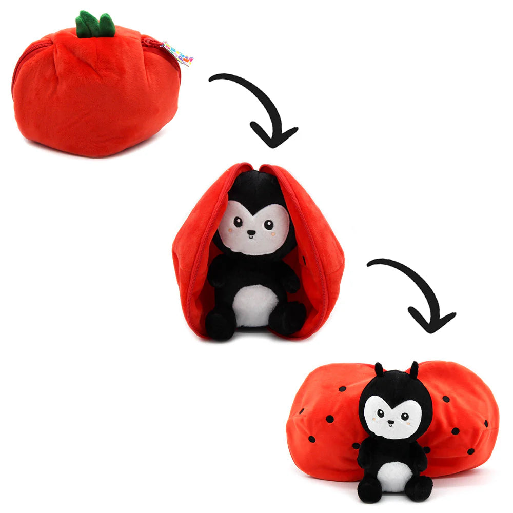 Comet the Ladybug/Tomato Flipetz - Fun Flip Flop Toy for Kids, Perfect for Outdoor Play & Garden Adventures