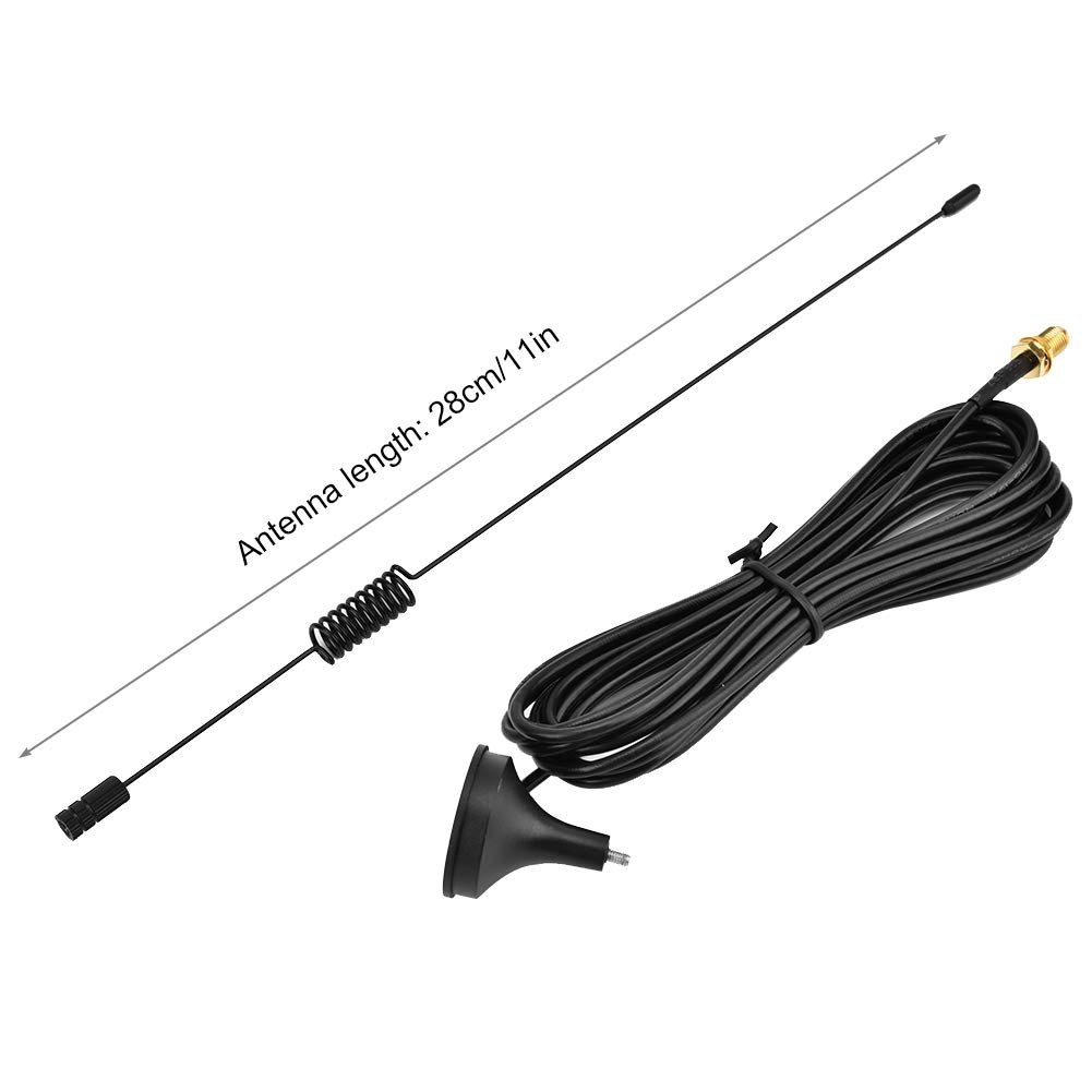High Power Magnetic Car Radio Antenna UT-102UV - Dual Band UHF/VHF SMA-Female Antenna Compatible with Baofeng UV5R, 888s - Perfect for Truck, Jeep, Off-Road & Emergency Communication Scenarios