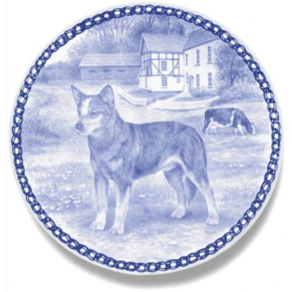 Australian Cattle Dog Porcelain Plate - 7.61 Inch Decorative Dish for Dog Lovers | Perfect for Home Decor, Gift Giving & Dog Themed Collections