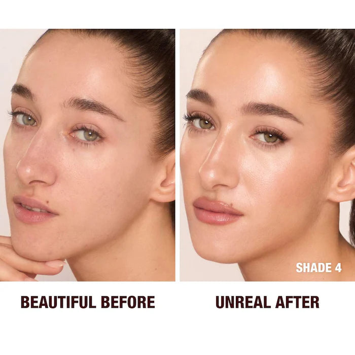 Charlotte Tilbury Unreal Skin Sheer Glow Tint Hydrating Foundation Stick - Lightweight, Buildable Coverage for Natural Glow | Perfect for Daily Wear & Special Occasions