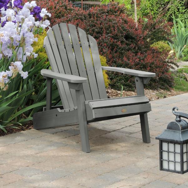 Hamilton Outdoor Folding & Reclining Adirondack Chair - Portable Patio Lounge Chair for Backyard, Poolside & Beach - Weather-Resistant Comfort for Relaxing Outdoors