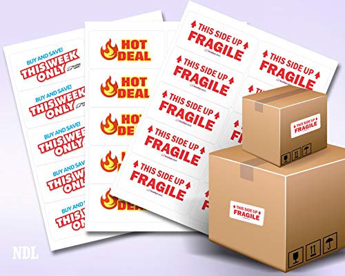 NextDayLabels – 4” x 2” White Rectangular Sticker Labels for Laser/Inkjet Printer - 250 Adhesive Shipping Labels (25 Sheets, 10 Per Sheet) - Perfect for Return Address, Packages & Mailing