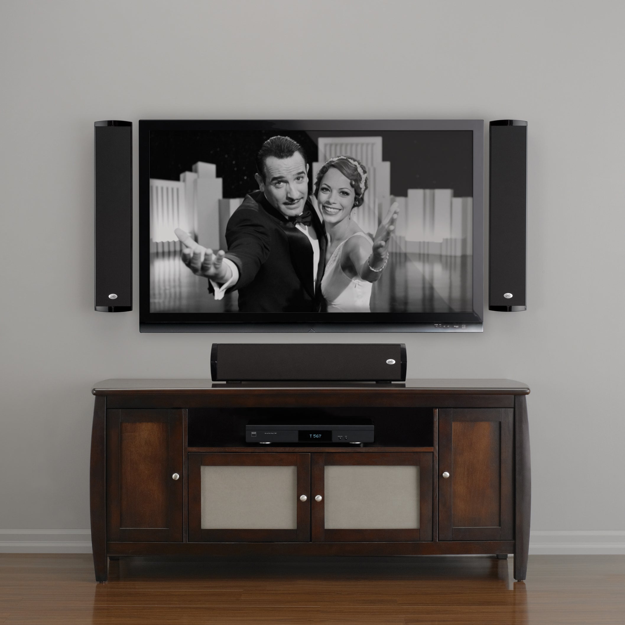 PSB Imagine W1 On-Wall Speaker - High-Performance Home Audio for Movies, Music & Gaming - Perfect for Living Rooms, Home Theaters & Offices