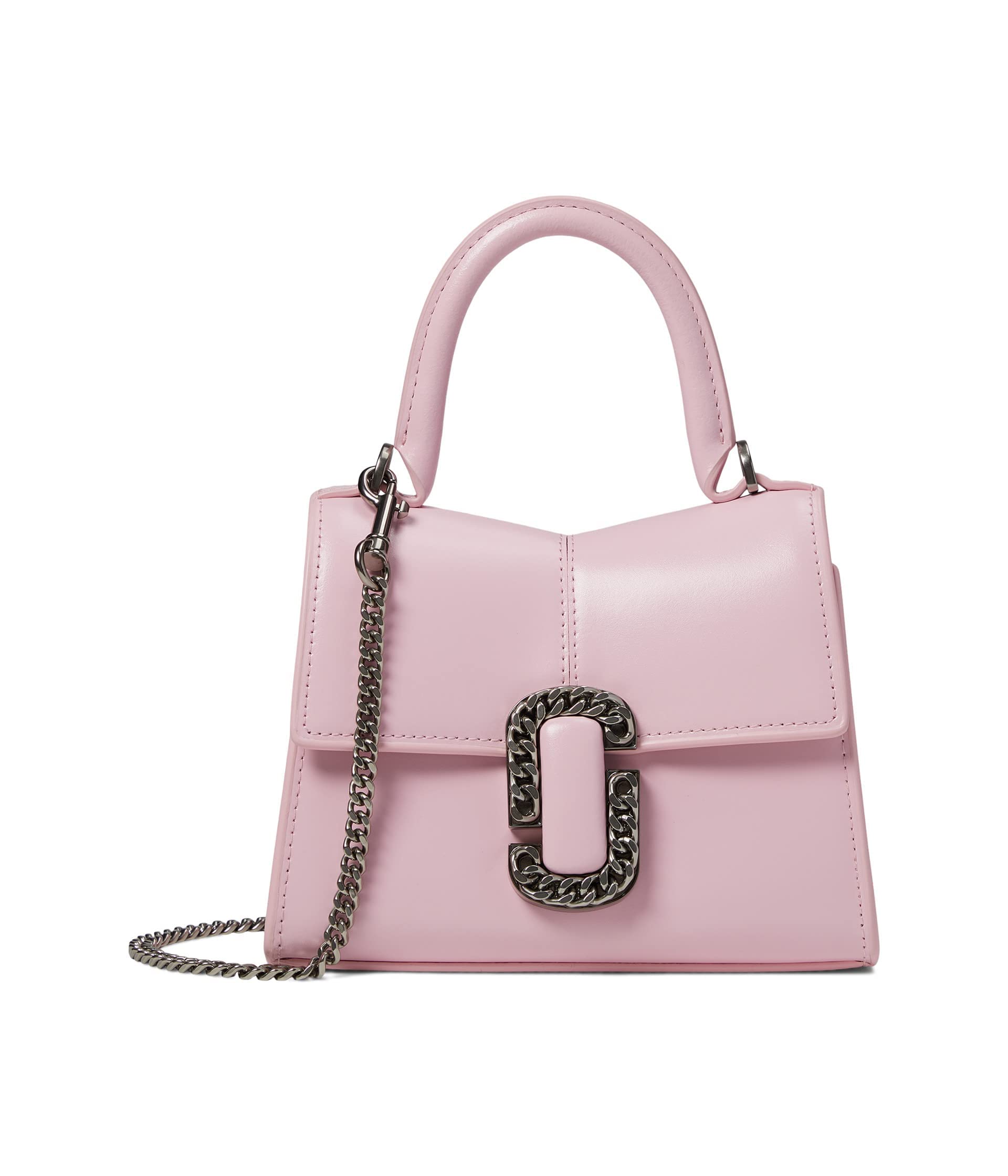 Marc Jacobs The Mini Top Handle Shoulder Bag for Women - Stylish Leather Crossbody Purse with Gold-Tone Hardware | Perfect for Work, Date Night & Everyday Use
