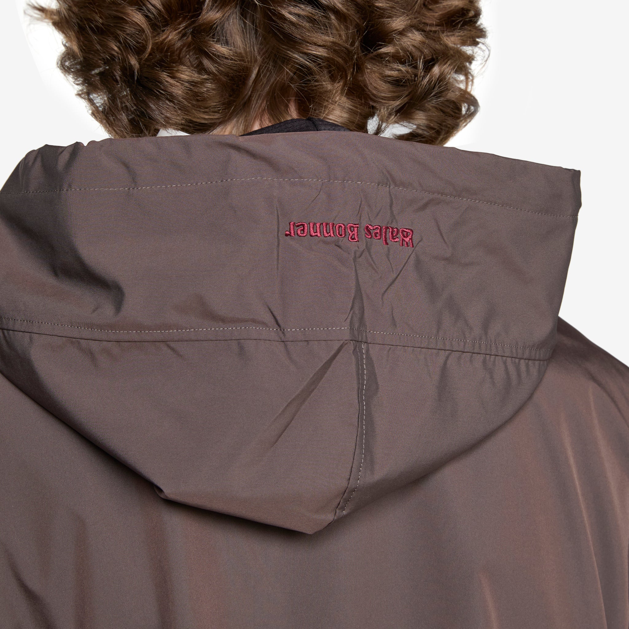 Wales Bonner x Nylon Anorak Jacket - Night Brown Waterproof Windbreaker for Outdoor Hiking & Urban Streetwear Fashion