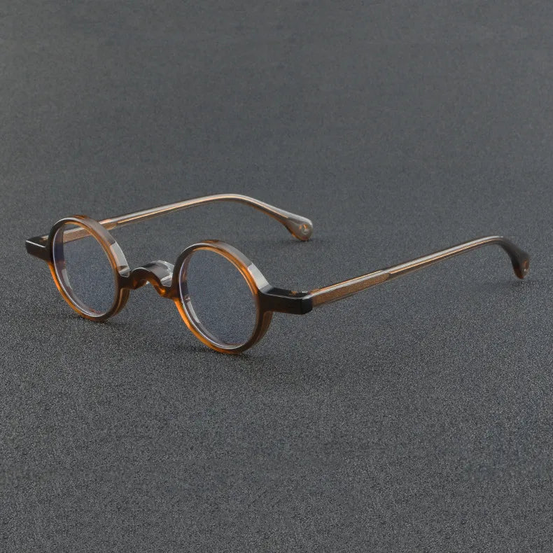 CCspace Unisex Full Rim Small Round Acetate Eyeglasses 56935 - Lightweight & Durable Frame for Reading, Work, and Everyday Use