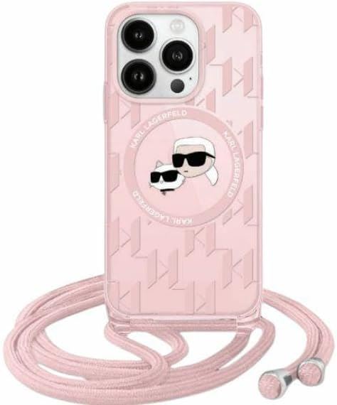 Karl Lagerfeld Karl & Choupette MagSafe Crossbody Phone Case for iPhone 15 Pro (6.1