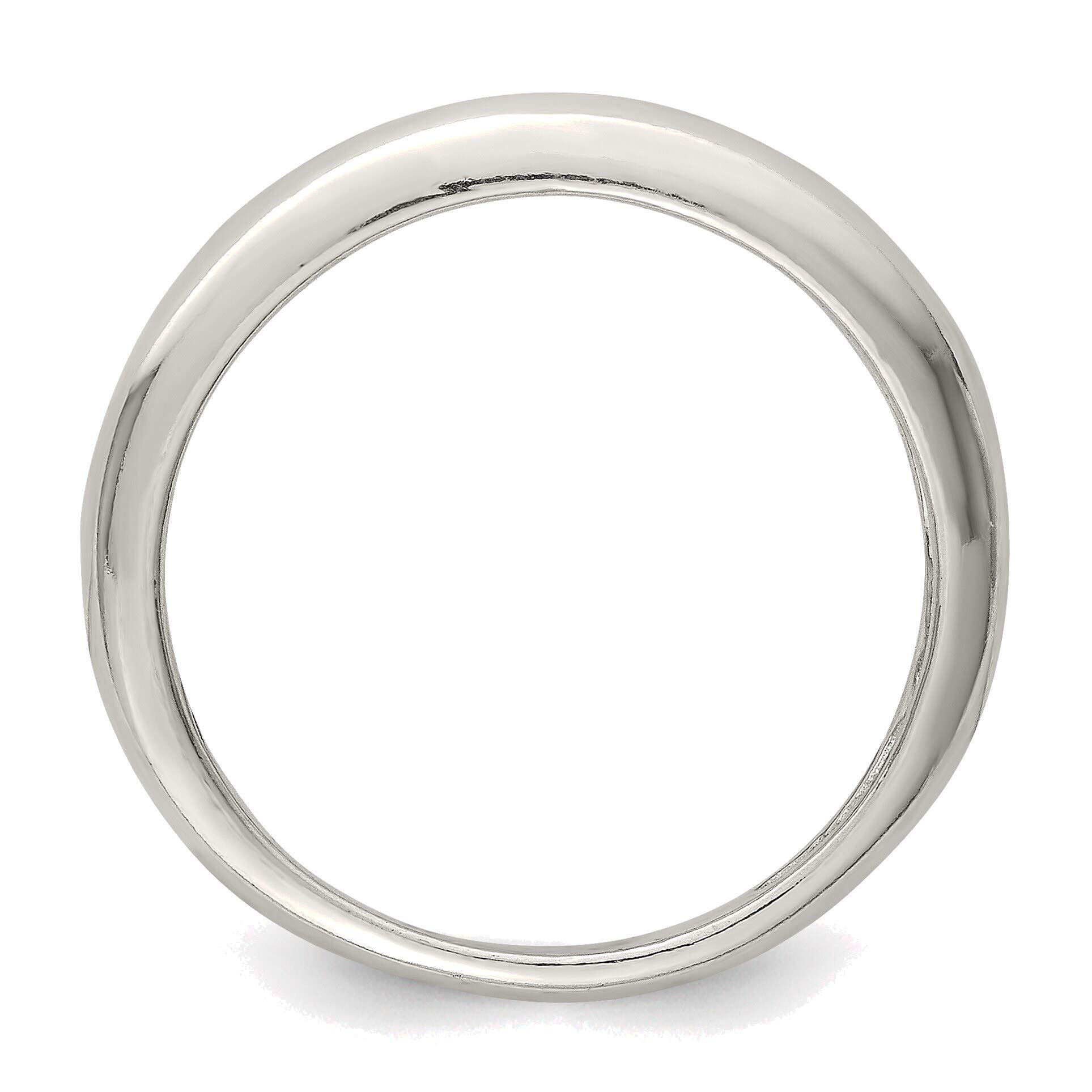Bonyak Sterling Silver Stackable Ring Size 8 for Women's Fashion