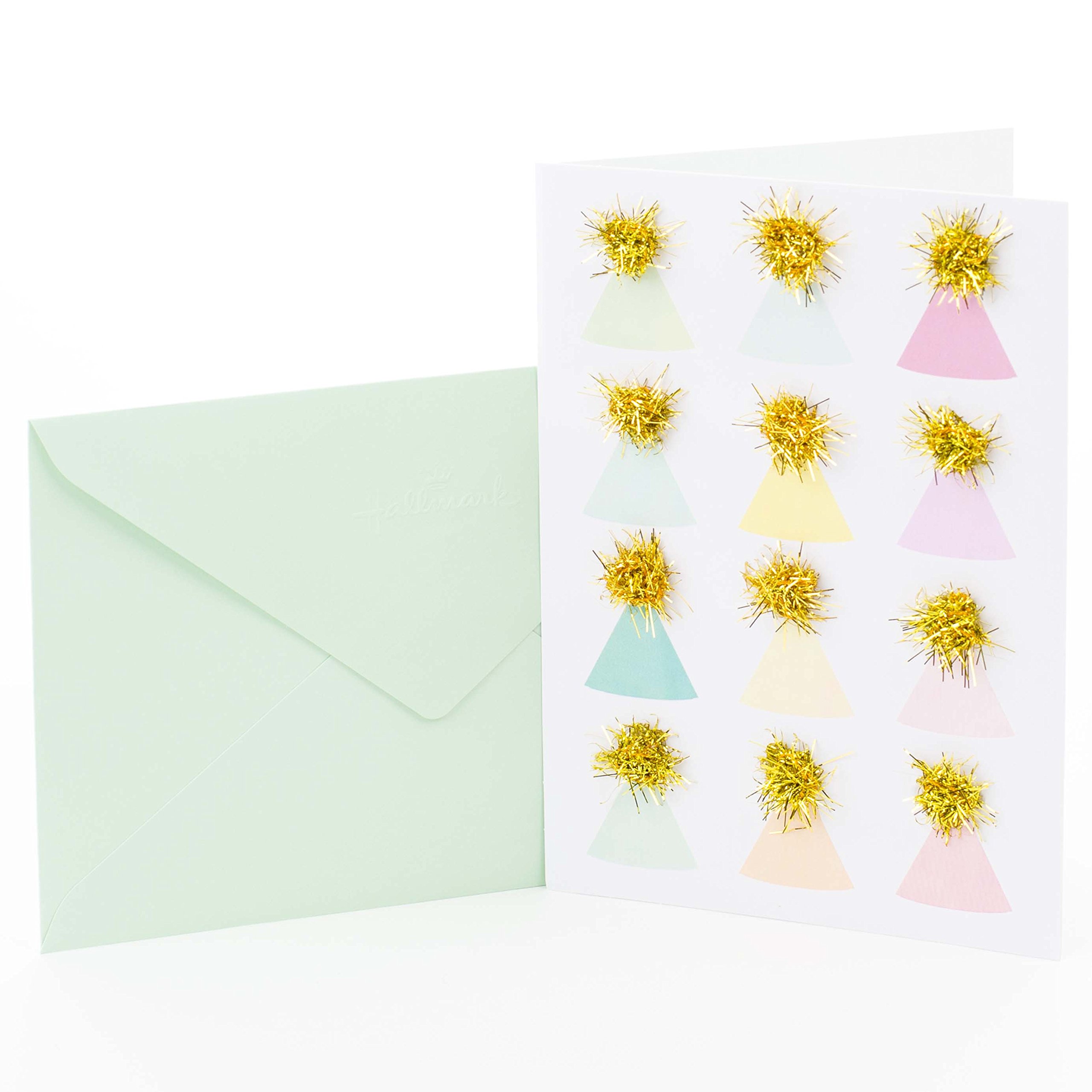 Hallmark Birthday Card & Party Hats - Perfect for Celebrations