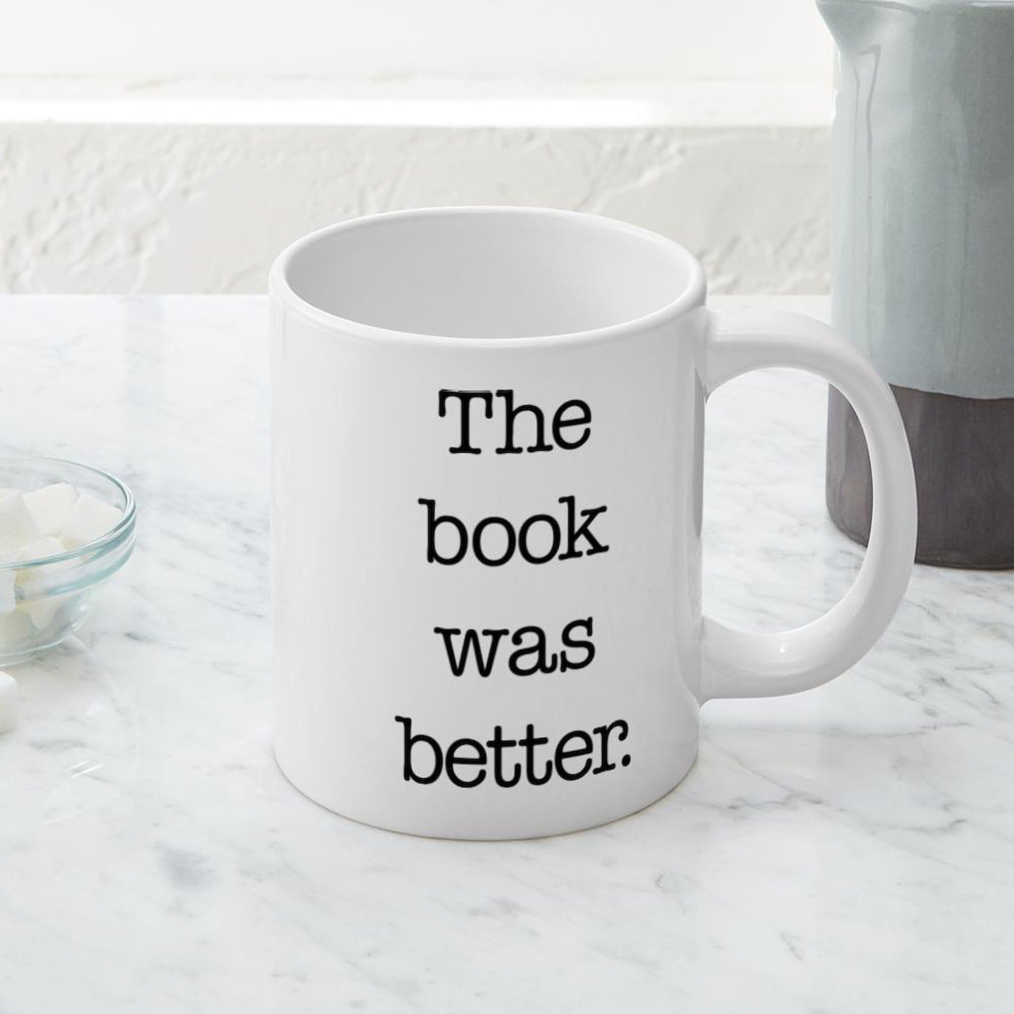 The Book Was Better 20 oz Ceramic Coffee Mega Mug - Large Novelty Book Lover Gift for Readers, Writers & Bibliophiles - Perfect for Home, Office or Book Club Gatherings
