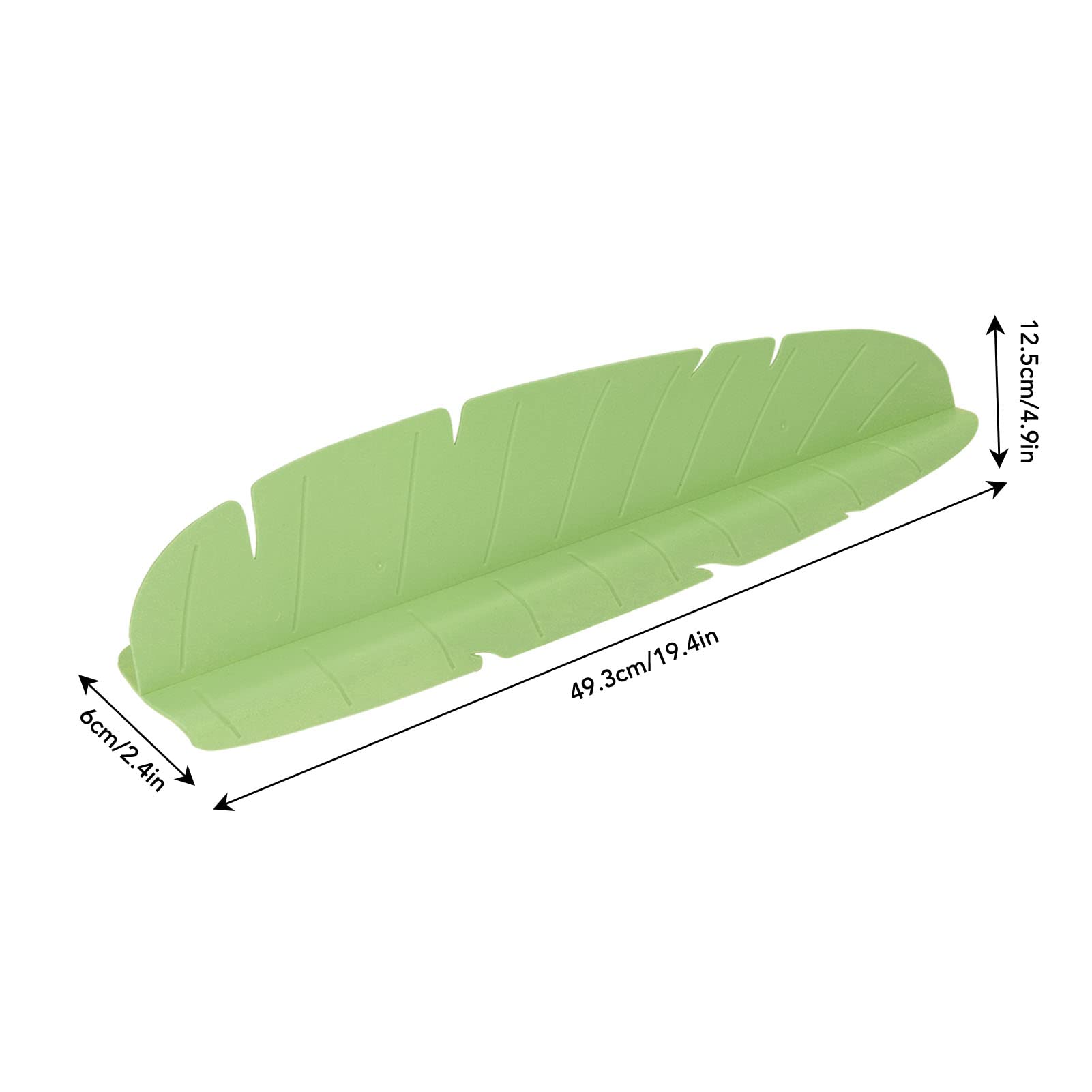 EXCLUZO Sink Splash Guard - Reusable Kitchen Sink Water Deflector with Strong Suction Cups for Washing Vegetables, Fruits & Dishes - Prevent Water Splashing While Cooking & Cleaning (Green)