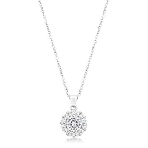 Bella Bridal Pendant Necklace - Elegant Clear Crystal Jewelry for Weddings, Anniversaries & Special Occasions