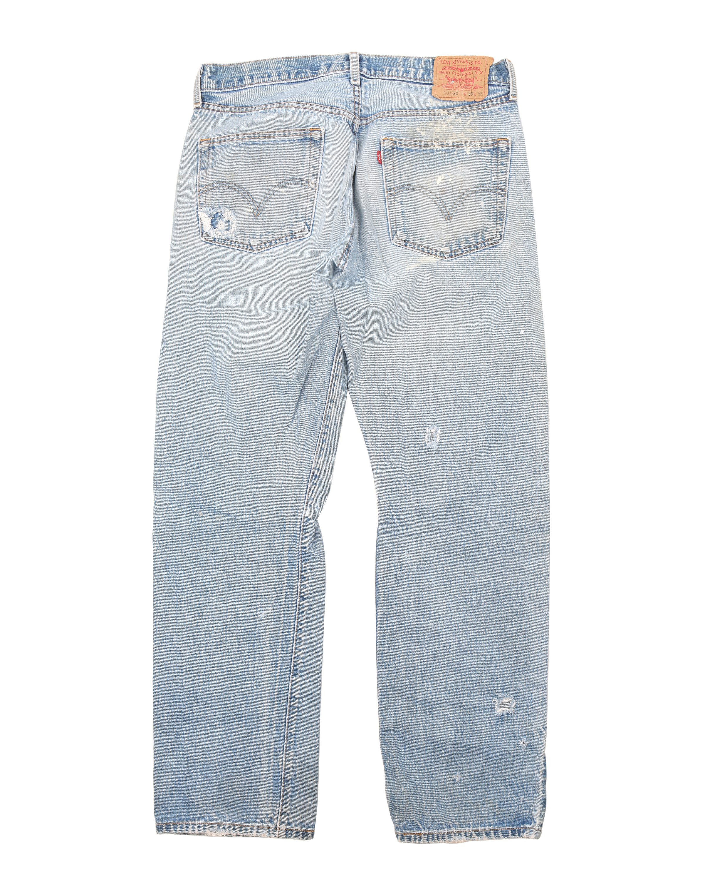 Vintage 1990s Levi's 501 Original Fit Painter Jeans - High Quality Denim Pants for Men, Retro Workwear & Casual Style
