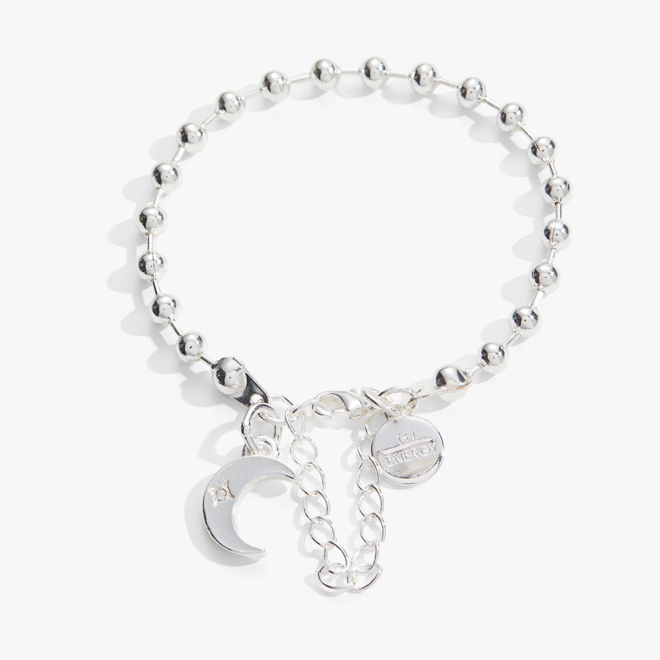 Crescent Moon Ball Chain Bracelet for Women - Dainty Gold & Silver Adjustable Bracelet - Perfect for Everyday Wear, Gifts & Boho Style