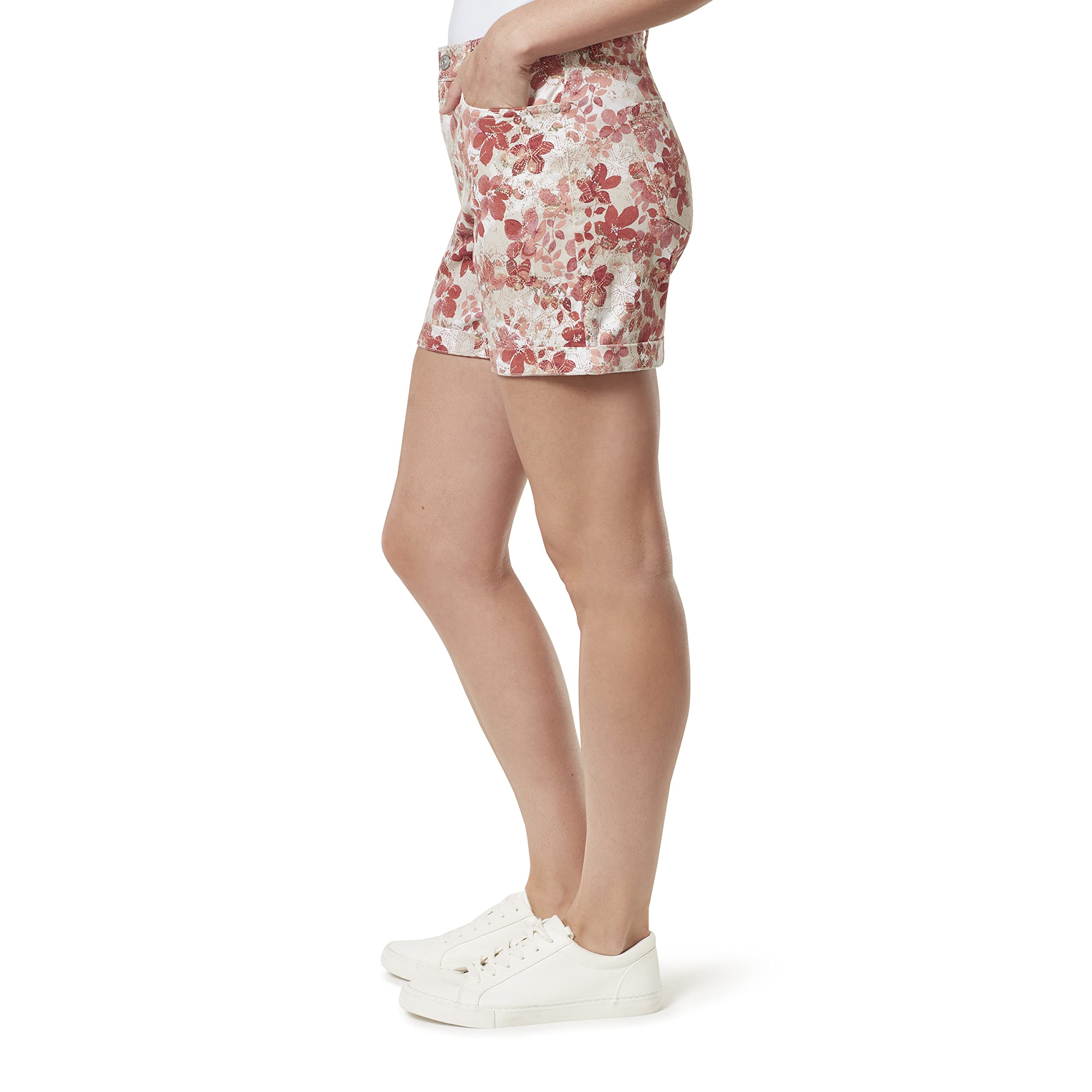 Gloria Vanderbilt Women's Amanda Classic Denim Shorts - Comfortable Stretch Fit for Casual Wear, Summer Outfits & Beach Vacations