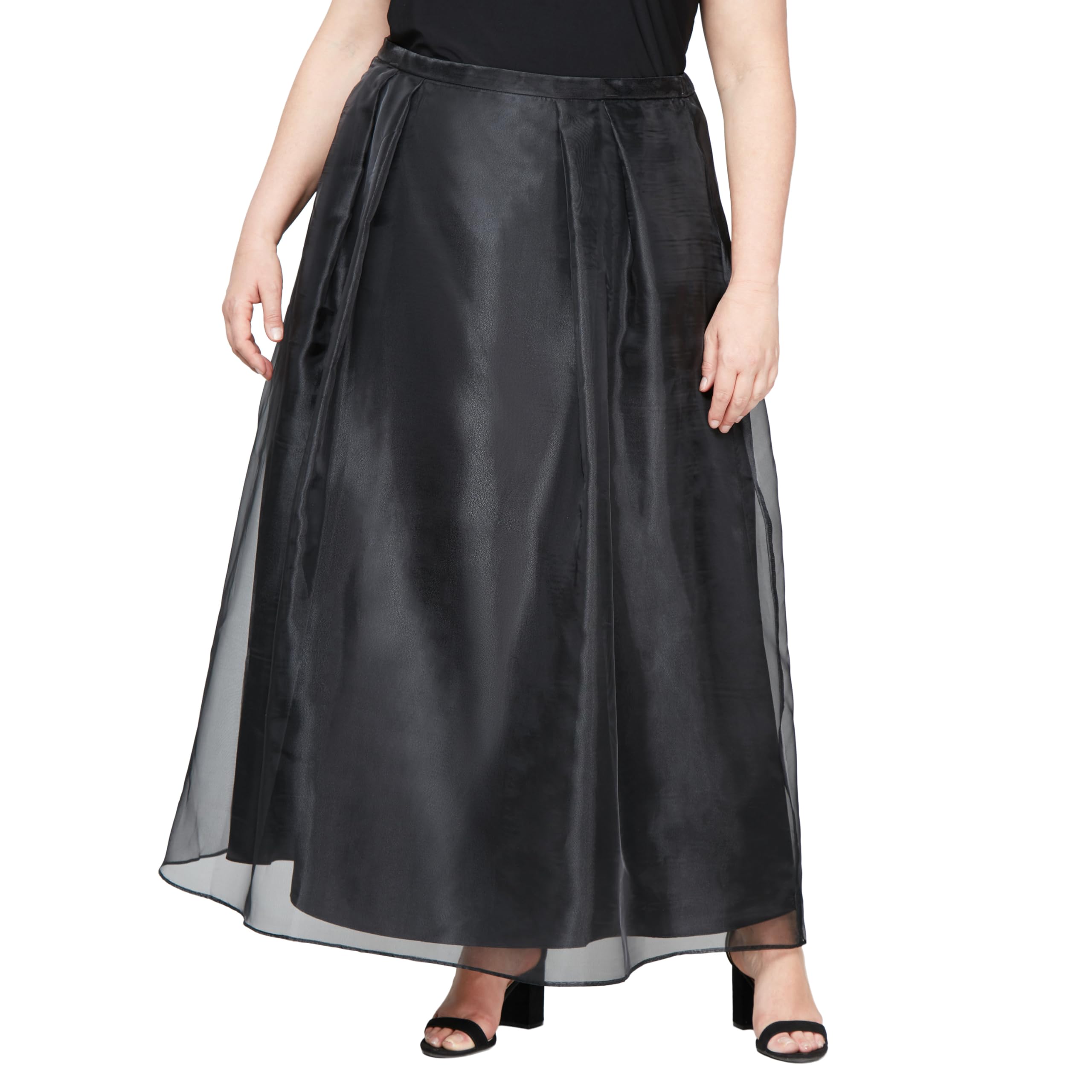 Alex Evenings Women's Plus Size Formal Maxi Skirt - Elegant Long Evening Dress for Weddings, Prom & Special Occasions | Perfect for Cocktail Parties, Gala Events & Black Tie Affairs