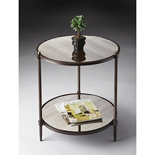 Butler Peninsula Mirrored Nesting Tables - Set of 3 Modern Accent Side Tables for Living Room, Bedroom & Entryway - Stylish Glass End Tables with Reflective Mirror Finish for Home Decor