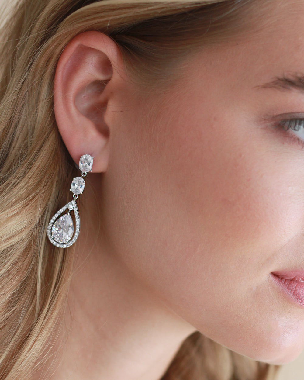 Tara CZ Stud Earrings for Women - Sparkling Cubic Zirconia Jewelry for Everyday Wear & Special Occasions