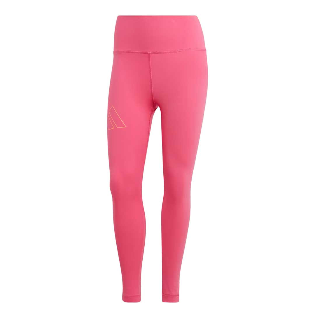 Adidas Women's Optime Hyperbright Training High Rise 7/8 Tights - IL6624 - Moisture-Wicking Workout Leggings for Yoga, Running & Gym