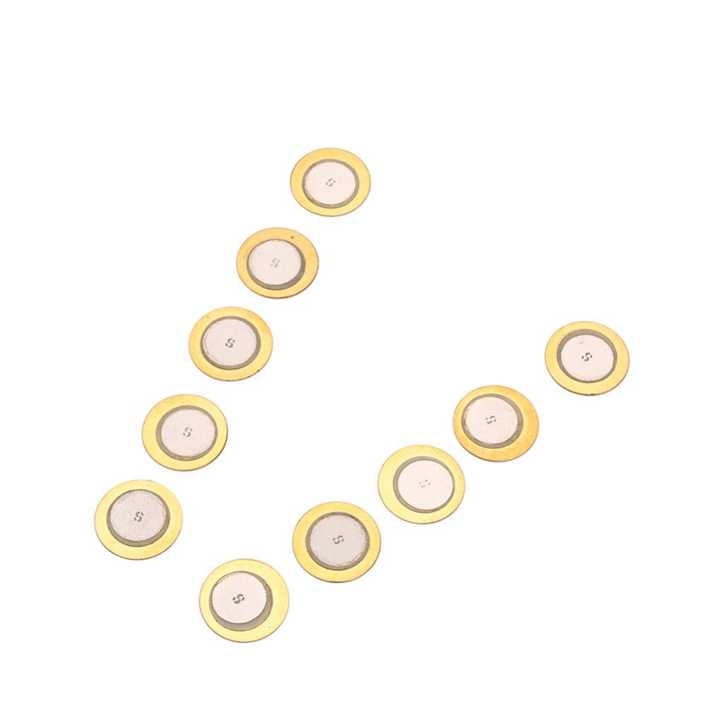 10pcs Piezo Disc Diaphragm for Guitar Pickup & Acoustic Amplification - High Sensitivity Piezo Transducer for DIY Instrument Repair & Sound Enhancement