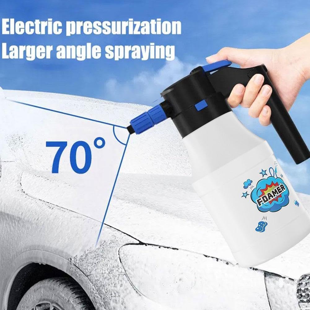 1.5L Electric Foam Sprayer for Car Wash & Gardening - High Pressure Cleaning Tool