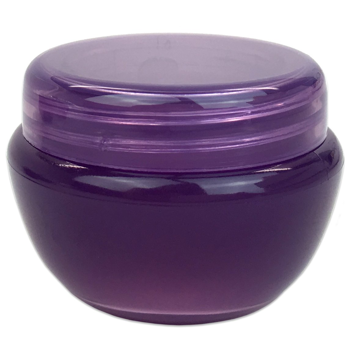 Beauticom® 48-Piece 10G/10ML Purple Frosted Cosmetic Jars with Inner Liner - BPA Free Containers for DIY Moisturizers, Lotions & Skincare Products - Perfect for Home Spa, Beauty Salons and Gift Packaging