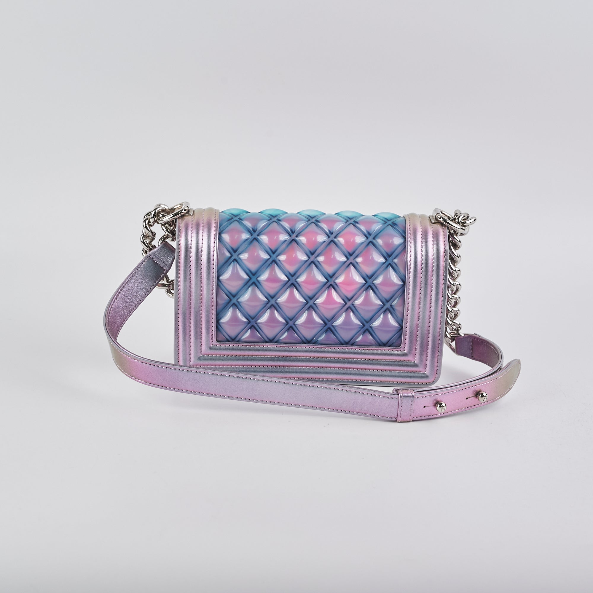 Chanel Small Boy Bag in PVC Mermaid Design - Stylish Crossbody Purse for Women, Perfect for Parties, Dates & Everyday Use