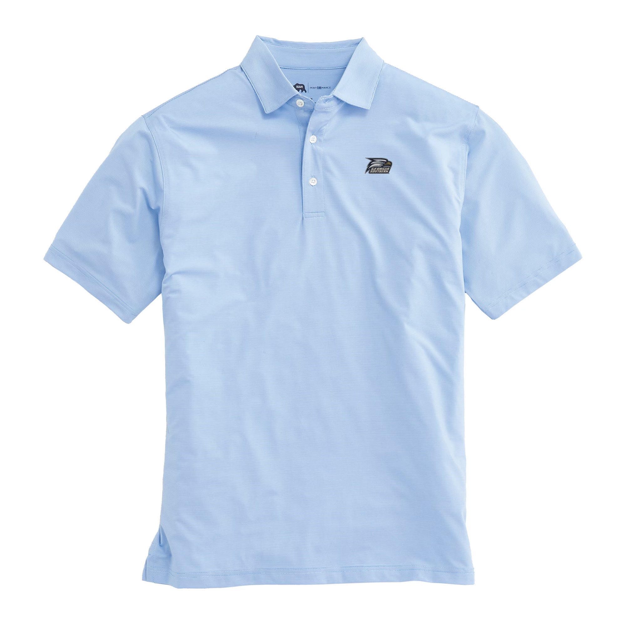 Georgia Southern Hairline Stripe Polo Shirt for Men - Classic Cotton Golf & Casual Wear - Perfect for Office, Golfing, and Weekend Outings