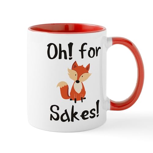 White/Red Inside - OH! FOR FOX SAKES! Mugs