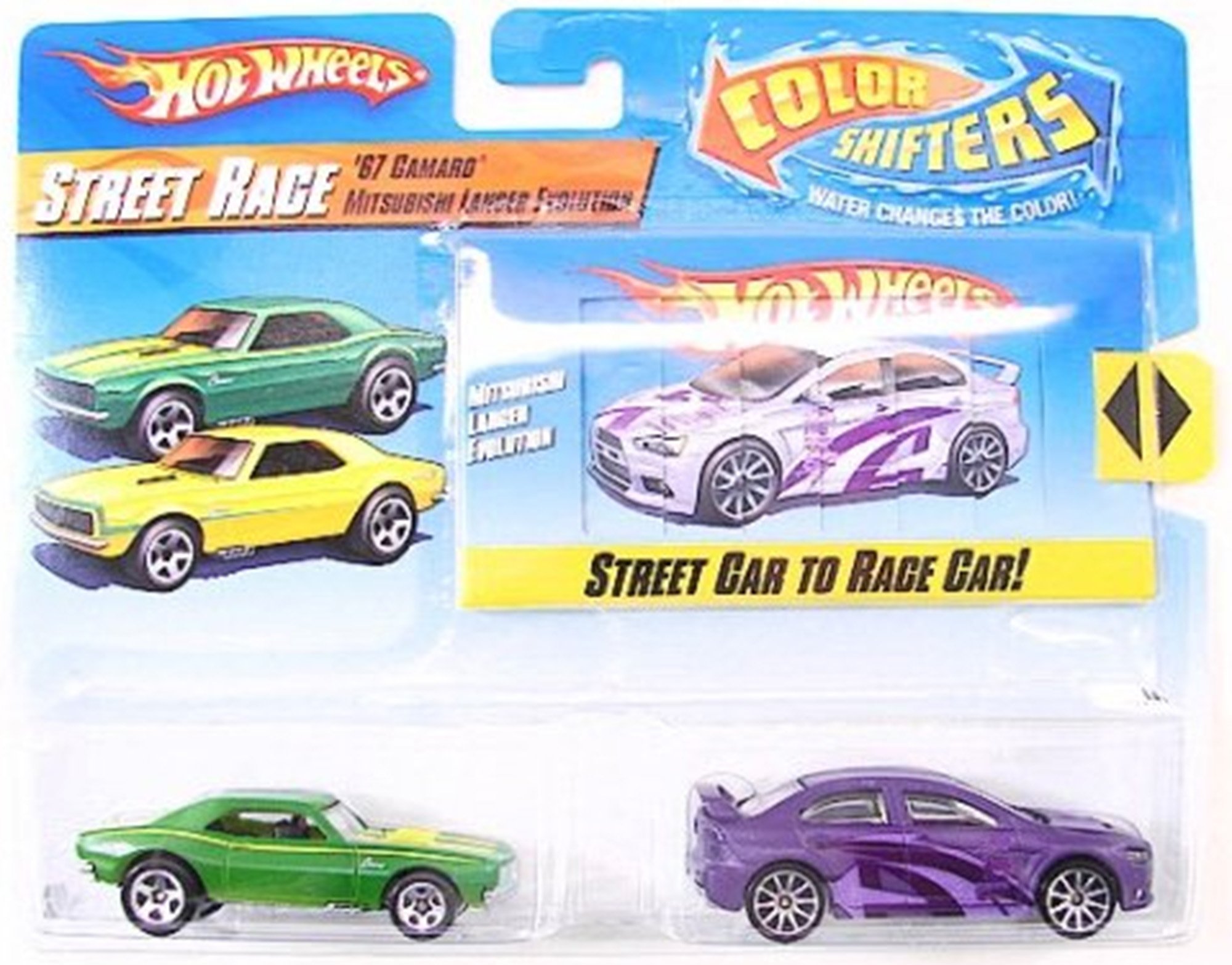 Hot Wheels Mattel Color Shifters Cars - Street Race Camaro Evolution Toy Vehicles for Kids (Set of 5) - Perfect for Collecting, Racing & Gift Giving