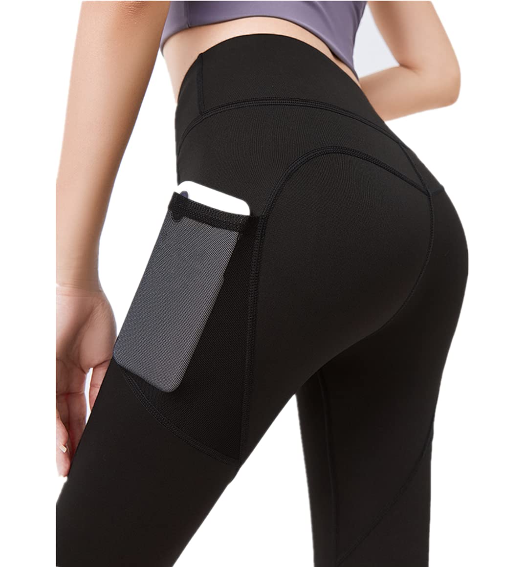 Premium Women's Plus Size Yoga Pants with Pockets - High Waisted Workout Leggings for Running, Gym & Lounge - Black XXL - Comfortable Stretchy Fitness Trousers